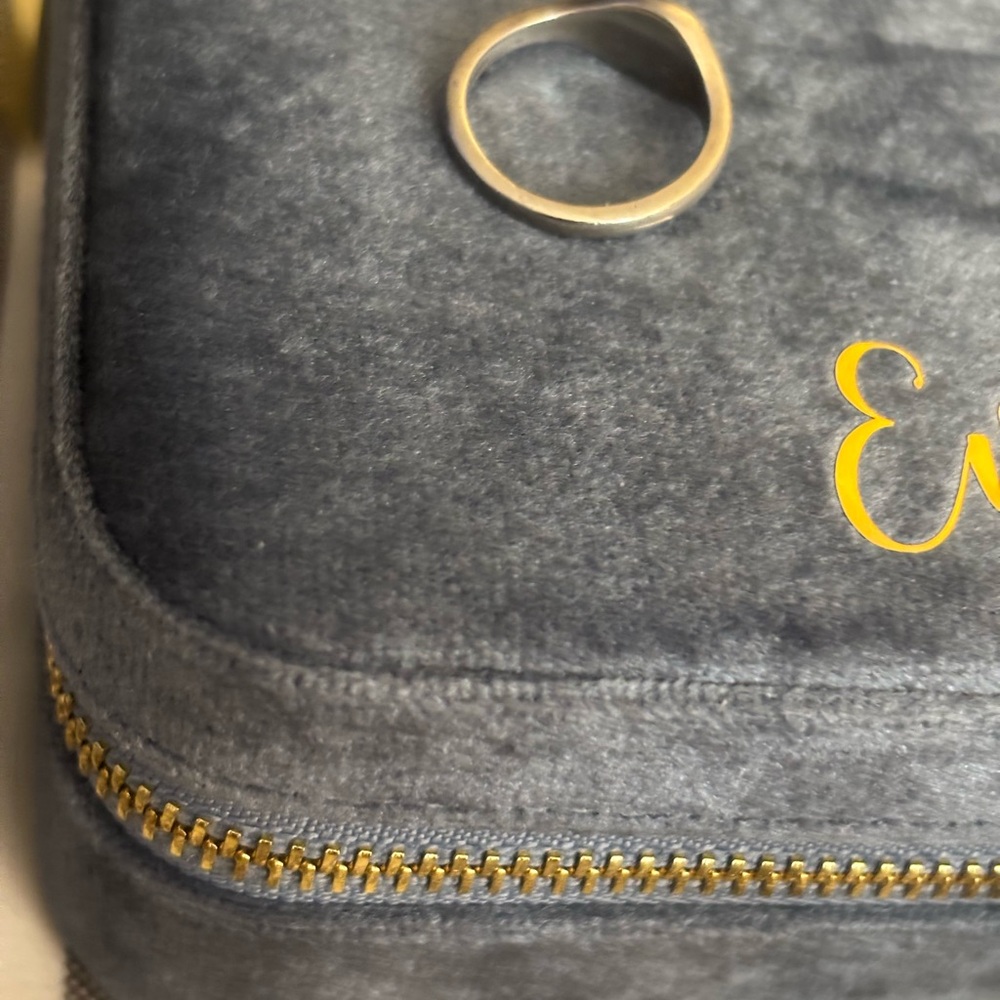 Sterling Silver Initial Pinky Ring - image 3